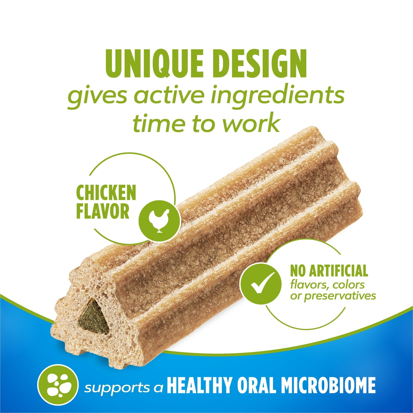 Purina Activfresh Large Dog Treats Dental Chews with Chicken, 24.1 Oz Pouch (21 Count)